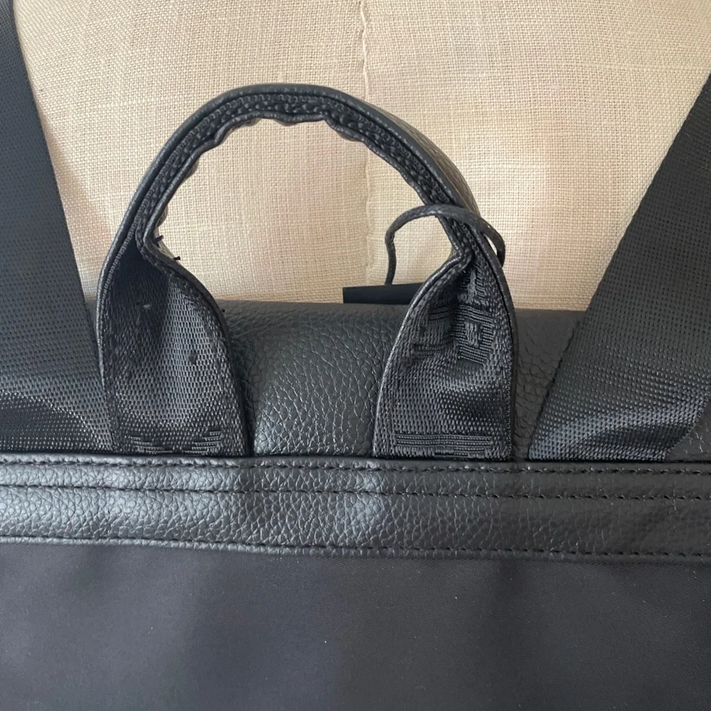 Botkier Mini Nylon and Leather Black Backpack